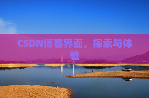 CSDN博客界面,探索与体验